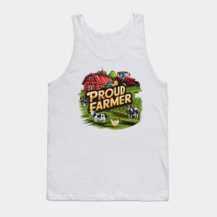 Proud Fermed | Farming lover gifts Tank Top